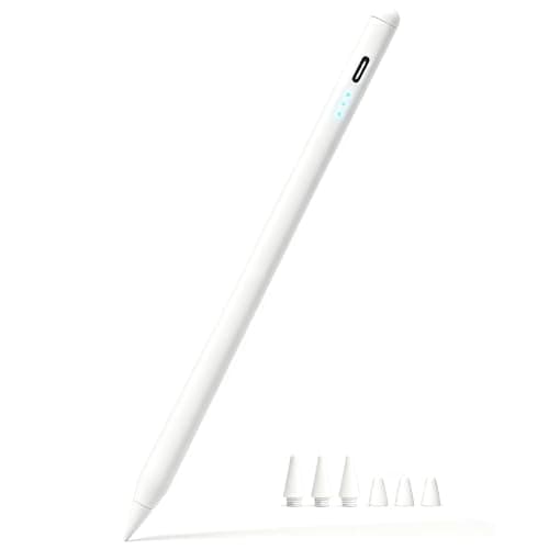 Stylus Pen for iPad 2018-2026 (A16/A17), Fast Charge iPad Pencil | with Palm Rejection & Tilt, Magnetic Attach, USB-C, Apple Pencil Alternative for iPad Pro 11/13 Air Mini 9th-11th Gen