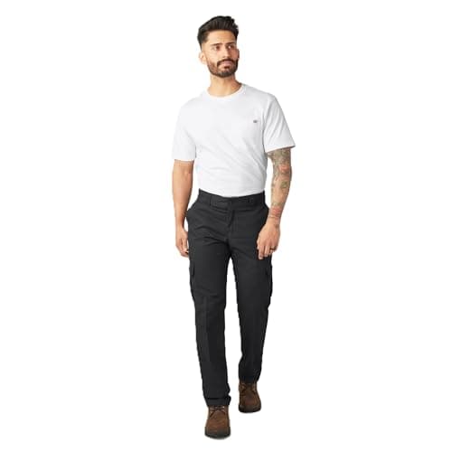 Dickies Flex Regular Fit Cargo Pants, Black, 36 30
