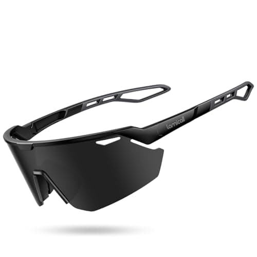 Lamicall 24g Polarized Sports Sunglasses for Men Women - UV400 Protection Sun Glasses for Baseball Running Cycling Fishing