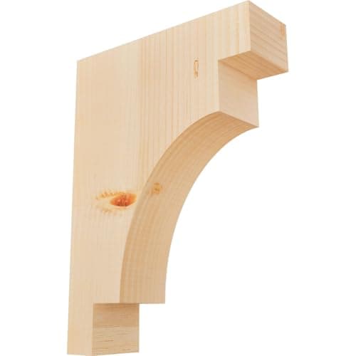 Ekena Millwork COR04X12X16MED00SDF 3 1/2"W x 12"D x 16"H Mediterranean Smooth Corbel, Douglas Fir