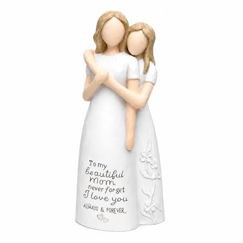 Mom Birthday Gifts from Daughter, Gifts for Mom, 6" Resin Figurine Gift | Gifts for Mom Birthday, Christmas, Mothers Day, Mother and Daughter Hand-Painted Statue