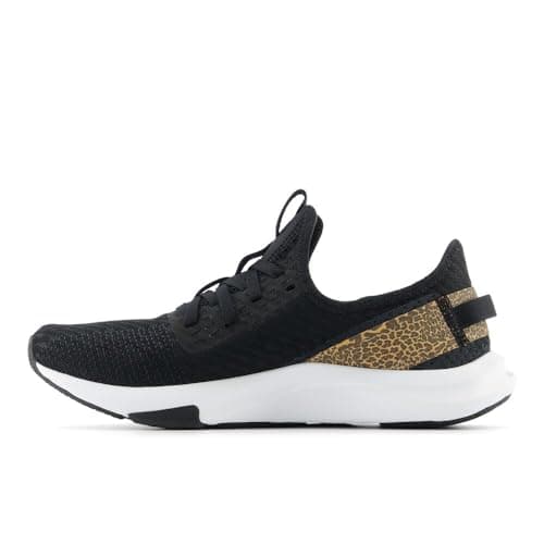 New Balance Women's DynaSoft Nergize Sport V2 Cross Trainer, Black/White/Brown, 8 M