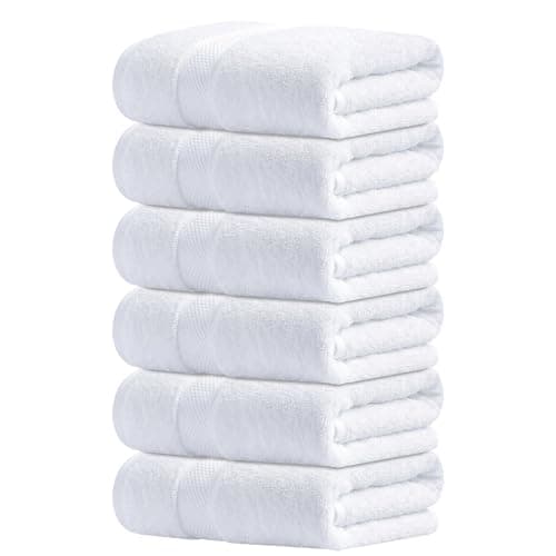 Infinitee Xclusives 100% Cotton Bath Towel Set – 8 Piece Bathroom Towel Set | (2 Bath Towels, 2 Hand Towels, 4 Washcloths) – Soft & Absorbent Towels for Bathroom - Gym, Shower, Spa & Hotel Use