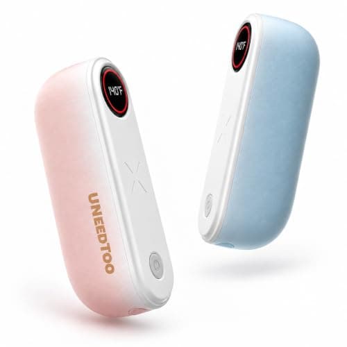 UNEEDTOO Rechargeable Hand Warmers, 2 Pack, Magnetic, Up to 140°F
