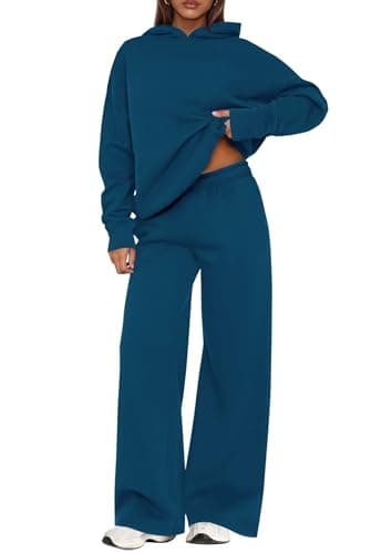 PRETTYGARDEN 2 Piece Lounge Sets for Women Matching Sweatsuits | Oversized Hoodies & Baggy Wide Leg Sweatpants,Casual Sweat Set,Workout Tracksuit,Airport Travel Outfits,Fashion Fall Clothes