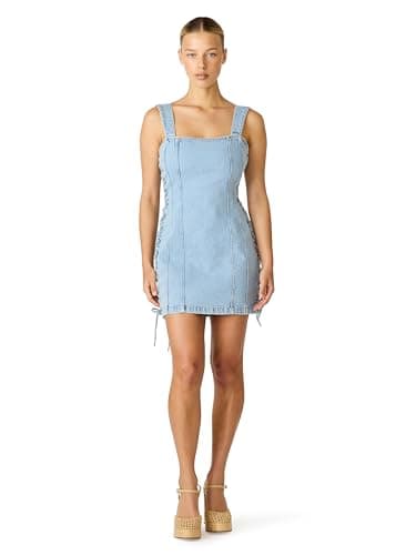 Steve Madden Apparel GIANKA Dress,HAZEY Blue, 4
