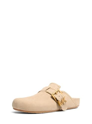 Michael Kors Women's Greer Mule, Suede Leather/Khaki, 7