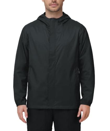 ZITY Lightweight Mens Waterproof Rain Jacket Rain Coats for Men Windbreaker