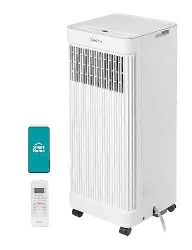 Midea 10,000 BTU ASHRAE Portable Air Conditioner, Cools up to 300 Sq. Ft. | 7,100 BTU SACC Portable AC, Smart APP & Remote Control, with Dehumidifier & Fan mode, Window Kit, Easy-to-use and Install