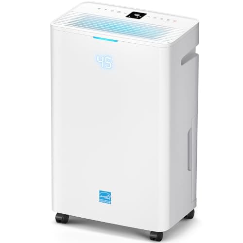 Dehumidifier,4500 Sq.Ft Energy Star Dehumidifier for Basement,Drain Hose | Humidity Control and Auto Shut-off,Quiet Smart Compressor for Home, Bathroom, Garage and Large Rooms