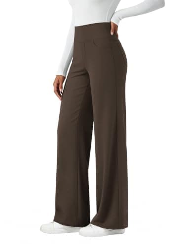 keriffe Wide Leg Yoga Pants Women with 4 Pockets Casual Lounge Pants