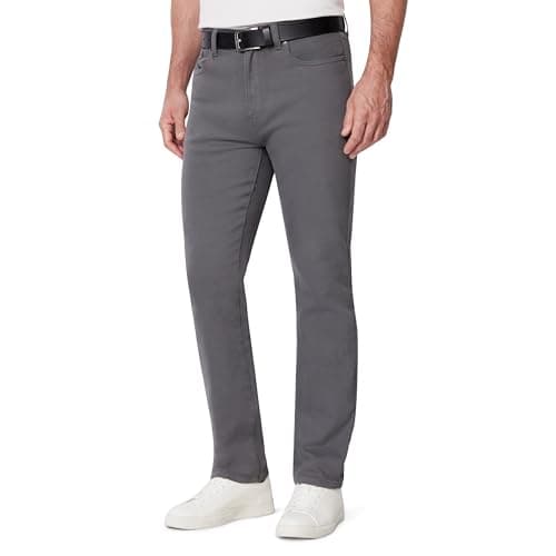Amazon Essentials Men's Regular Fit Garment Dyed Five Pocket Pant, Charcoal, 31W x 30L