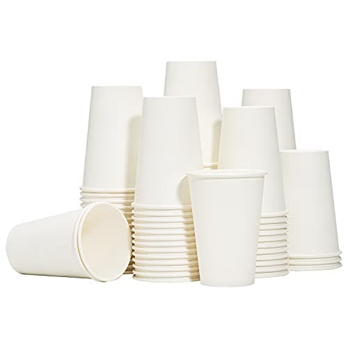 RACETOP Paper Coffee Cups 12 oz 300 Pack, Disposable Hot Paper Cups | Upgraded Weight of Paper, Leak-proof, BPA-free, Ideal for Daily Use, Office, Coffee Shop, Picnic, Parties