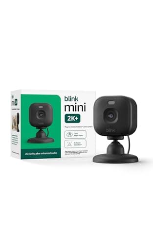 Blink Outdoor 2K+ (newest model) — Wireless smart security camera, 2K video resolution, enhanced audio, two-year battery. Sync Module Core included — 5 camera system (White)