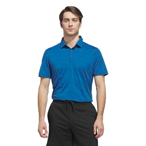 adidas Men's ULTIMATE365 Elevated TWISTKNIT Polo Shirt, Dusky Petrol S26/LUCID RAY Blue S26, X-Large