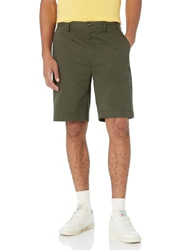 Amazon Essentials Men's Classic-Fit 9" Chino Short, Olive, 34