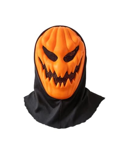 Halloween Scary Mask,Creepy Plastic Headgear for Unisex Adult Party Prop | Full head costume gear,cosplay,masquerade,dress up,secure elastic fit, reusable,for party,stage & haunted house activities