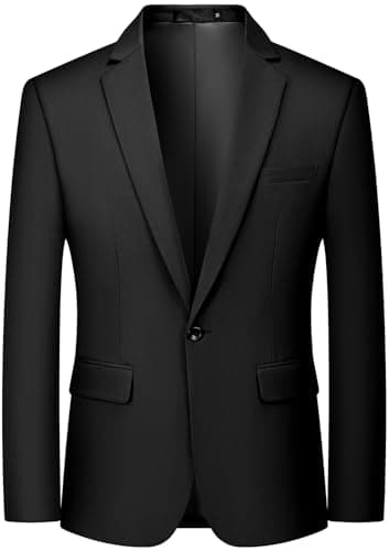 MAGE MALE Men's One Button Casual Sport Coat Blazer Lightweight Suit Jacket | 18+ Colors,Single breasted,Elegant,Solid Color,Slim Fit,for Men of All Ages,Prom Party Wedding and Holidays