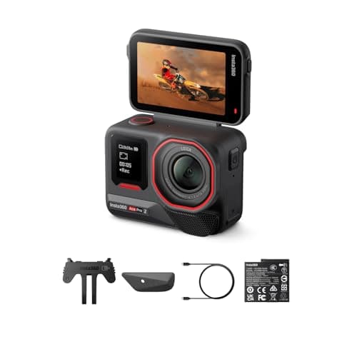 Insta360 Ace Pro 2 Single Battery Bundle - 8K Waterproof Action Camera Co-Engineered with Leica, 1/1.3" Sensor, Dual AI Chip, Leading Low Light, Superior Audio, Flip Screen & AI Editing for Vlogs