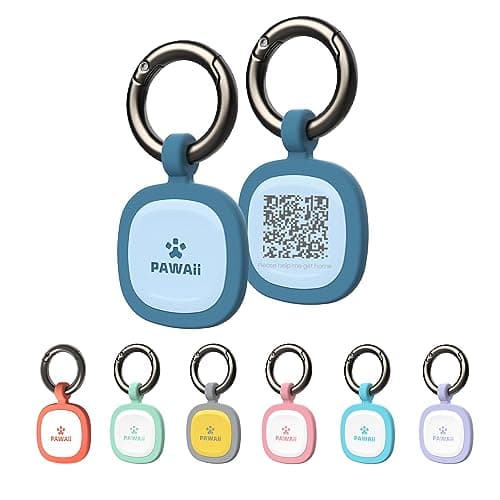 Pawaii Dog ID Tag, Silent Silicone QR Code Tag, Scan Alerts, No App, 1 Pack