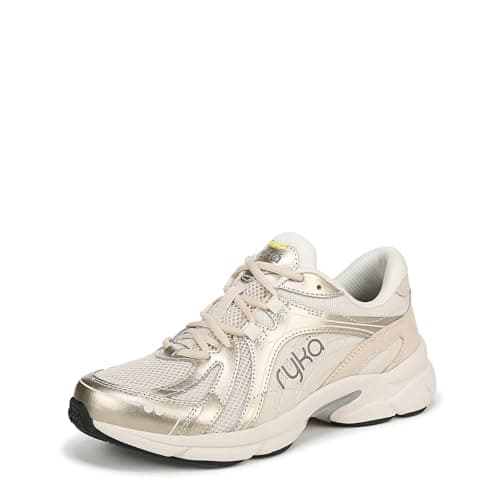 Ryka Womens Skylift Walking Shoes Gold Metallic 10 M
