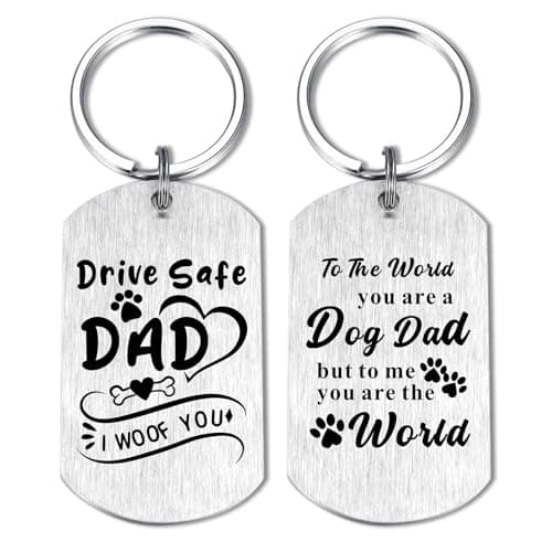 ميدالية مفاتيح «Alotozo Dog Dad» للرجال - هدايا «Drive Safe Dog Dad»