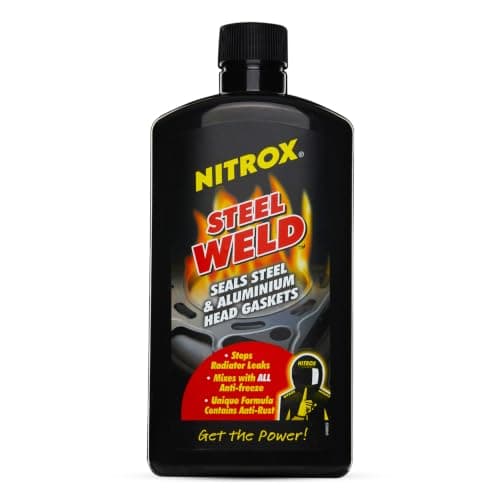 Nitrox Steel Weld Seal for Head Gaskets & Radiators, 17 Fl Oz - Seals Coolant Leaks & Mixes with All Coolants & Antifreeze