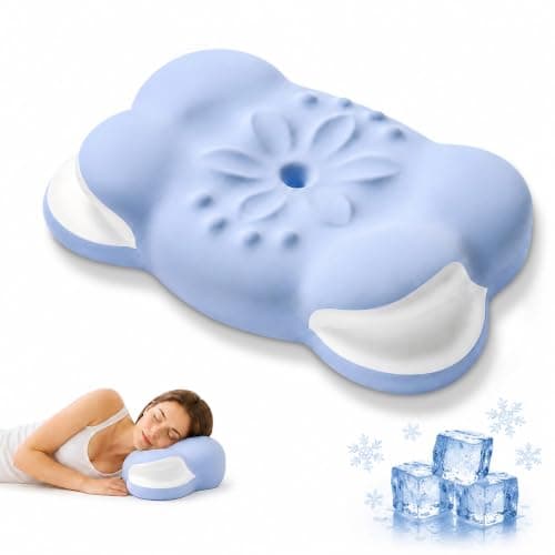 وسادة الرقبة الرقبية من DIICRIN المصنوعة من الإسفنج المرن (Memory Foam) لمن ينامون على الجانب أو الظهر