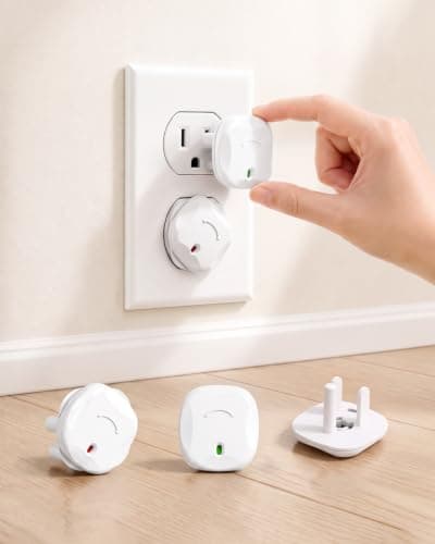 TrusTot Outlet Covers Baby Proofing, 24 Pack Child Proof Outlet Plug Covers