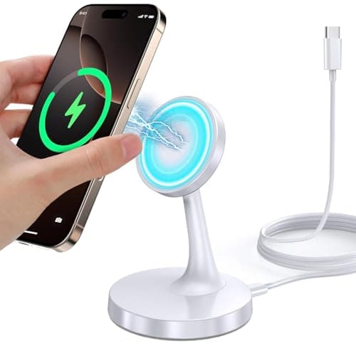 حامل شحن لاسلكي مغناطيسي TXXTOL لأجهزة iPhone، شاحن Mag-Safe سريع بقدرة 15 واط لأجهزة iPhone 17/17 Air/17 Pro/17 Pro Max وسلسلة 16/15/14/13/12، محطة/لوحة شحن لاسلكي مغناطيسي لأجهزة AirPods للاستخدام في المنزل والمكتب وأثناء السفر