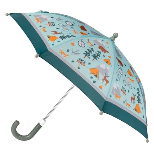 Stephen Joseph, Toddler and Little Kid Umbrella with Pinch Free Closure and Colorful Design, Outdoor