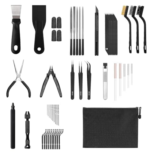 63 Pcs 3D Printer Tools, 3D Printing Tool Kit with Storage Bag