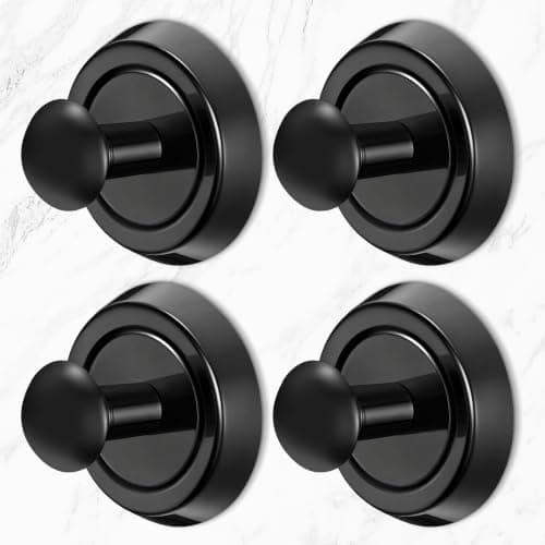 Depecal Suction Cup Hooks for Shower, SUS304 Stainless Steel Towel Hook, 4X