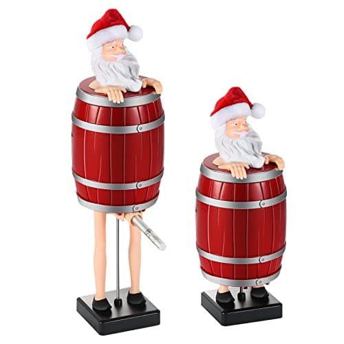 Funny Cigarette Dispenser, Christmas Stocking Stuffers for Men Women, Santa Cigarette Case Holder for King Size, Santa Claus Figurine Statue Cigarette Holder Case for Christmas Party Home Decor
