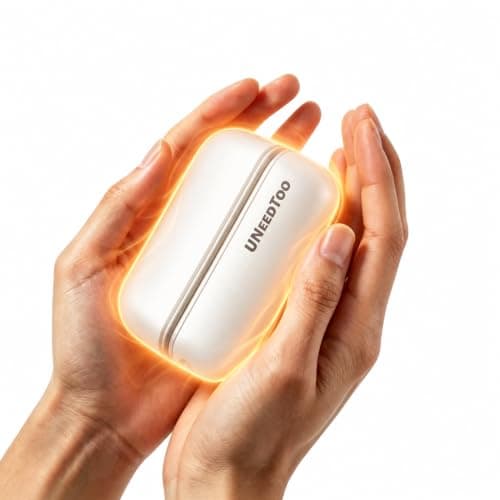 UNEEDTOO Hand Warmers Rechargeable, 2 Pack Magnetic, Up to 140°F, White