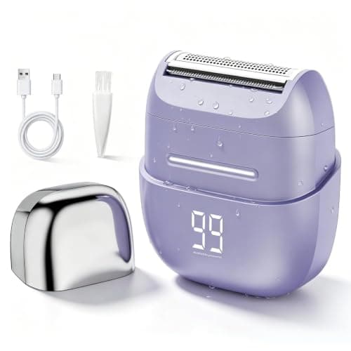 Nova Rix Electric Razors for Women, Mini Foil Shaver for Legs Face Bikini | 80-min runtime, IPX6 wet & dry, USB-C charge with battery indicator - painless foil shaving for sensitive skin, mini size