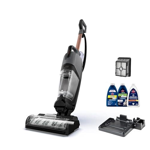 BISSELL CrossWave HydroSteam 3-in-1 Wet Dry Vacuum Mop, 35151 | Steam function for sanitizing; hard floor cleaner; sanitize formula included; 3-in-1 functionality