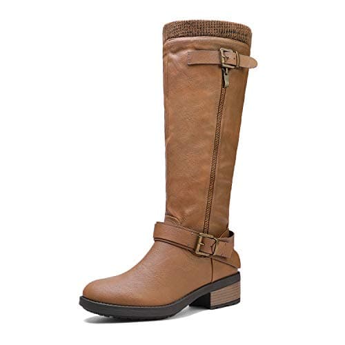 DREAM PAIRS Women's Knee High Boots Wide Calf Tall Boots | Wide Calf Low Heel Riding Boots Comfortable Fall Winter Tall Boots for Women