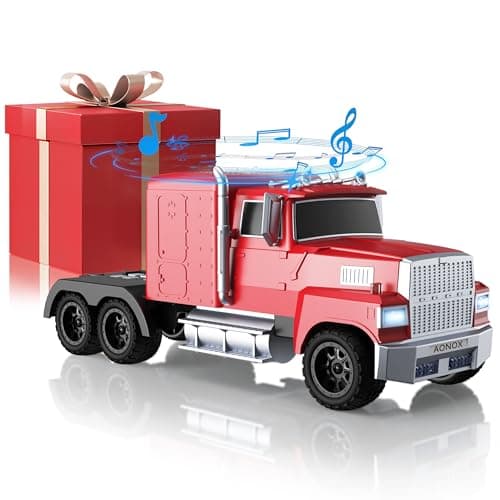 AONOX Truck Bluetooth Speaker, Mini Truck Speaker with TWS Stereo | HD Stereo Sound,LED Lights,FM Radio, USB/TF Card Playback,Hands-Free Calls,Great Gift for Truck Lovers