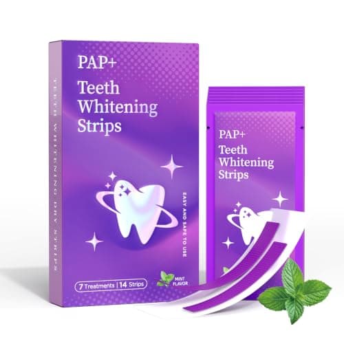 Carebest Purple Teeth Whitening Strips, 7 Treatments Whitening Kit with Mint Flavor, Enamel Safe, Gentle for Sensitive Teeth Whiten,Removes Stains for a Brighter Smile