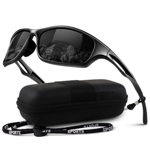 LINVO Polarized Sports Sunglasses Men Women UV400 Wraparound Goggles | Ultralight Protection for Running Cycling Driving Fishing
