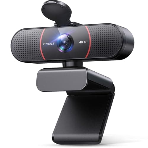 EMEET C960 1080P Webcam with Microphone, 2 Mics, 90° FOV, Computer Camera | USB Type-A & A-to-C Adapter, Fixed Focus, Plug&Play for Zoom/Teams/Facetime/YouTube/Google Meet/Switch 2 Camera, 2025 Version