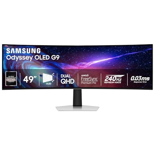 Samsung 34' Odyssey G5 Ultra-Wide Gaming Monitor with 1000R Curved Screen | 165Hz, 1ms, FreeSync Premium, Large Display, Eye Comfort, Multiple Ports, WQHD (LC34G55TWWNXZA)