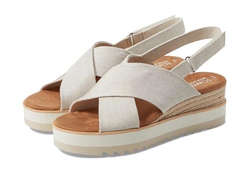 TOMS Womens Diana Crossover, Natural Yarn Dye, 6.5