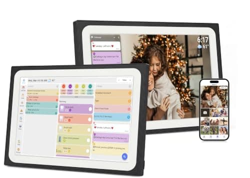 10.1" Smart Digital Calendar wall touch screen Electronic Family Planner | Wifi Family Digital Wall Calendar, Calendar Sync, Task & Meal Planner, Digital Picture Frame Gift for Mom & Women