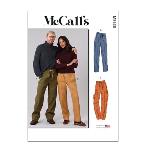 McCall's M8636 Sewing Pattern for Unisex Pull On Pants