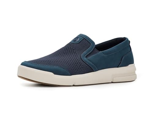 Nunn Bush, Mens, Kore City Rally Slip-On, Navy, 8.5, Wide