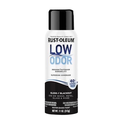 Rust-Oleum Low Odor Premium Spray Paint, Gloss Blackout