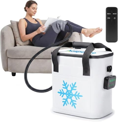 Aospenice Ice Machine for Knee After Surgery, Cold Therapy Machine | 19QT Knee Ice Machine with Programmable Timer, Portable Ice Therapy Machine for Injuries Recovery, Cryotherapy Pain Relief