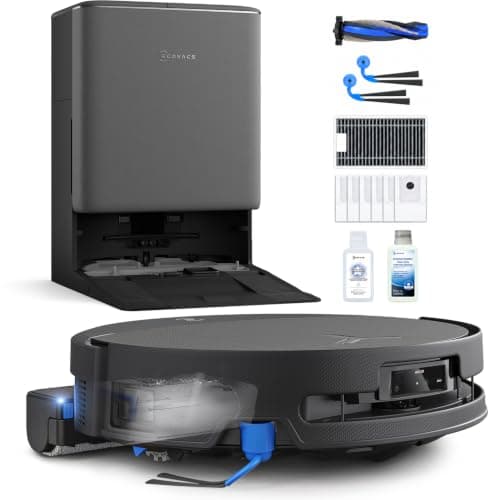 ECOVACS DEEBOT T90 PRO Omni Care Set Robot Vacuum and Mop, 30000Pa Suction | TrueEdge Instant Self-Cleaning OZMO Roller, PowerBoost Charging, ZeroTangle, Dual-Cleaning Solution, AI Obstacle Avoidance